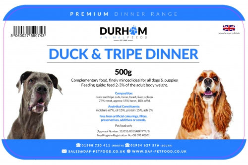 DAF Duck & Tripe Dinner 500g