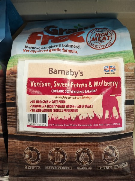 Barnabys Venison & Sweet Potato 2kg