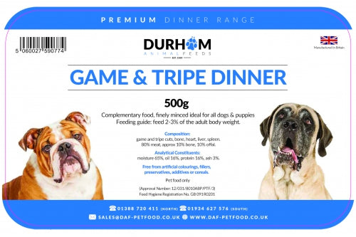 DAF Game & Tripe Dinner 500g