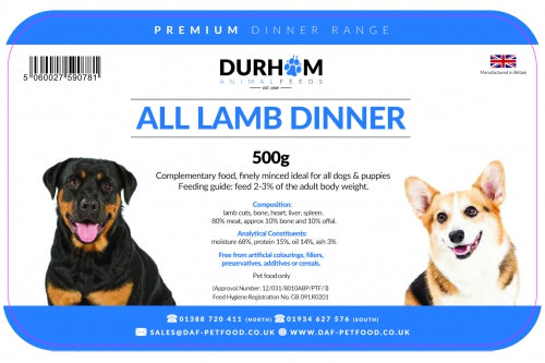 DAF Lamb Dinner 500g