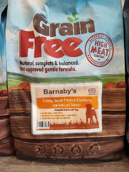 Barnabys Turkey, Sweet Potato & Cranberry 6kg